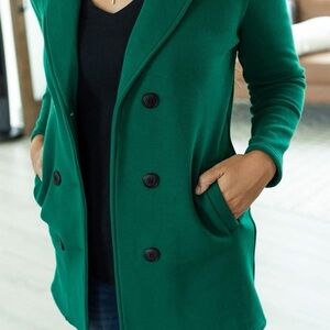 Michelle Mae Green Sweater Jacket